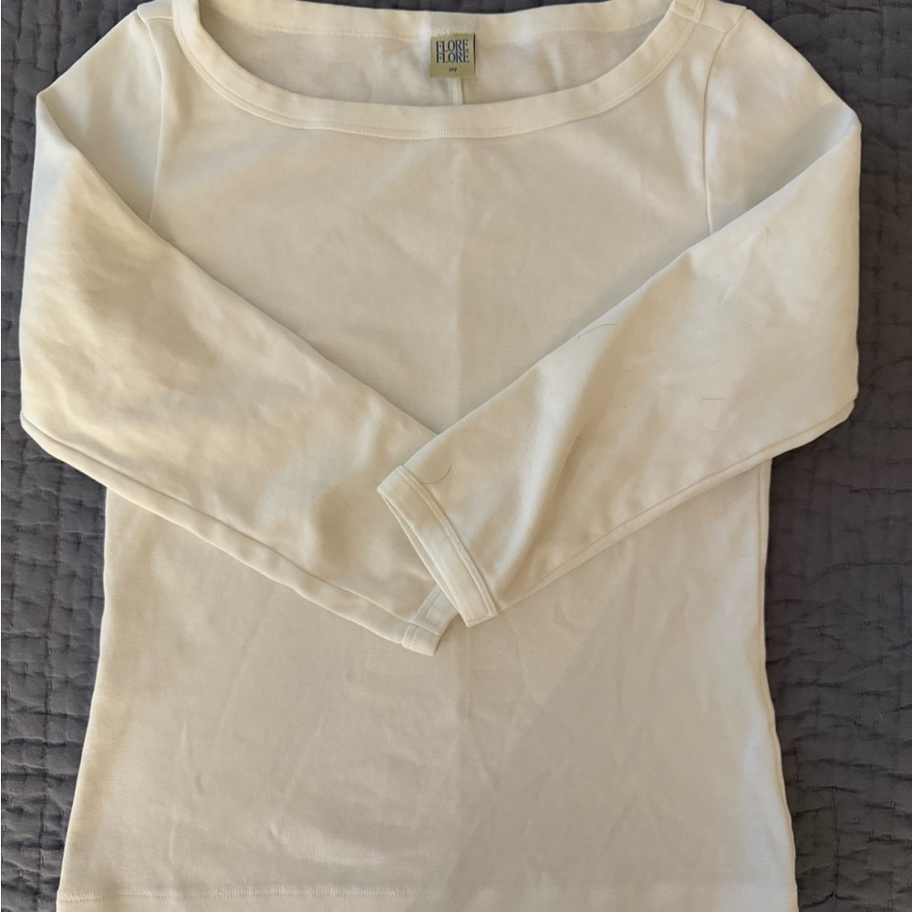 Women's Cream Long Sleeve Top
